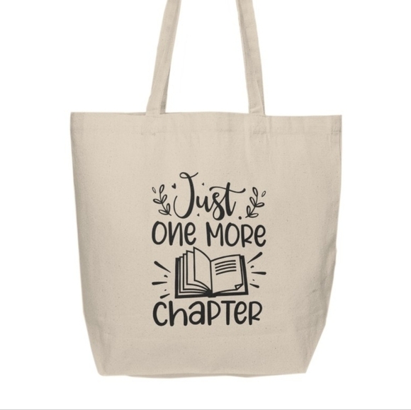 Just One More Chapter Custom Tote Bag - Picture 1 of 4
